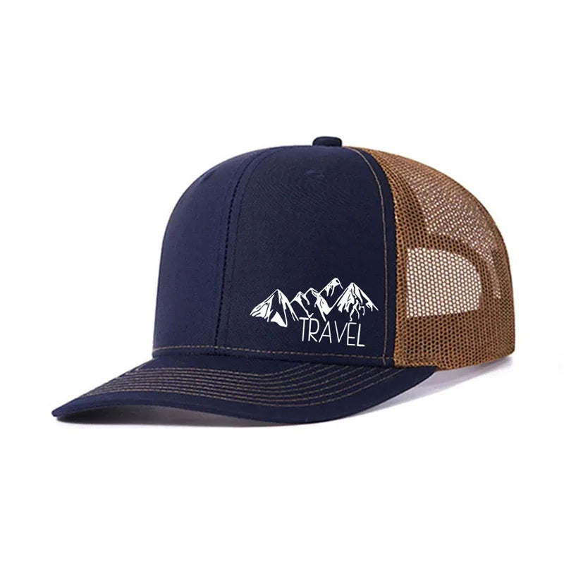 Unisex Summer Printed Hill Baseball Cap for Men Women