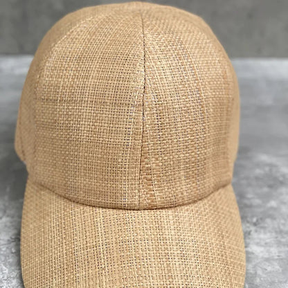 Summer Raffi Grass Solid Tough Light Breathable Sport Baseball Hat