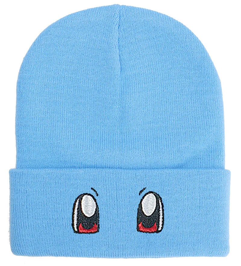 Unisex Cartoon Embroidered Big Eye Beanies Casual Hats