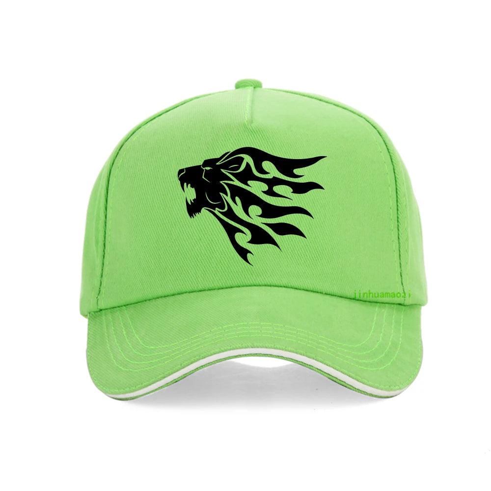 Lion Head Printing Baseball Caps Summer