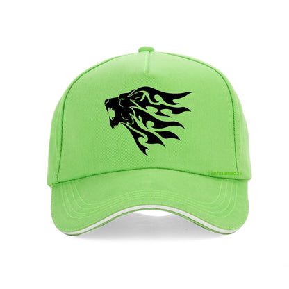 Lion Head Printing Baseball Caps Summer