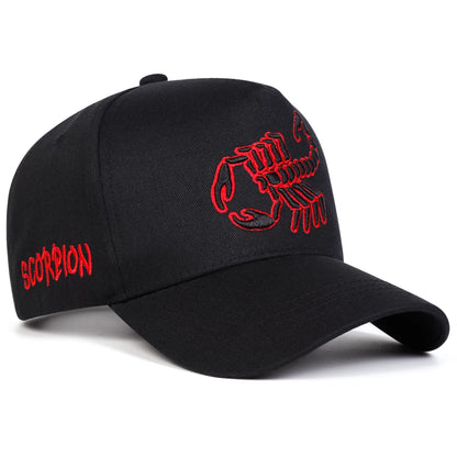 Unisex Scorpion Embroidery Baseball Caps Spring Autumn Outdoor Sports Cap