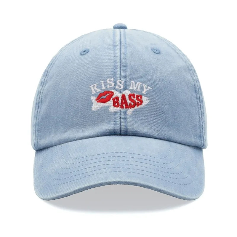 1pc "Kiss My Bass" Leisure Baseball Cap for Men