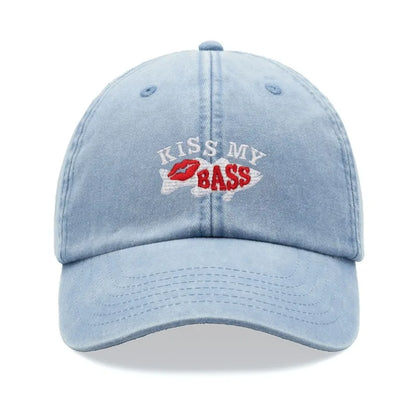 1pc "Kiss My Bass" Leisure Baseball Cap for Men