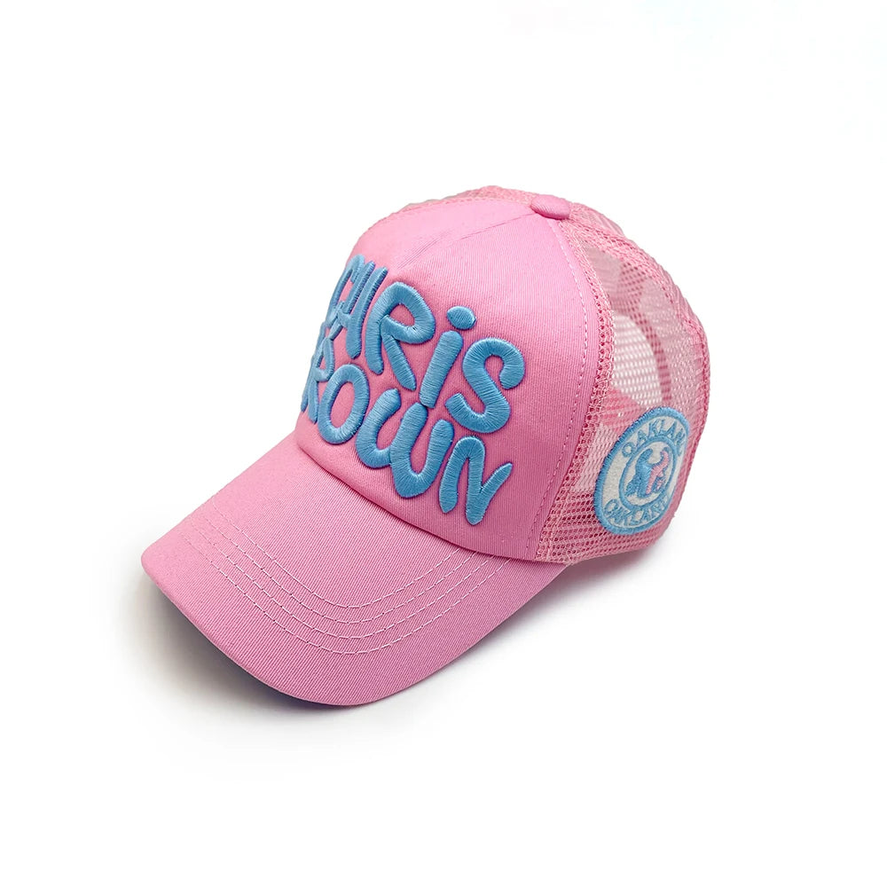 Mesh Breathable Baseball Cap Summer Stitching Letter Embroidery