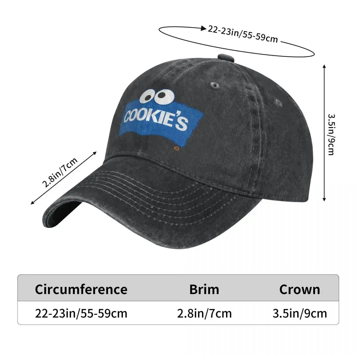 Cookie Monster Merch Men Women Baseball Caps