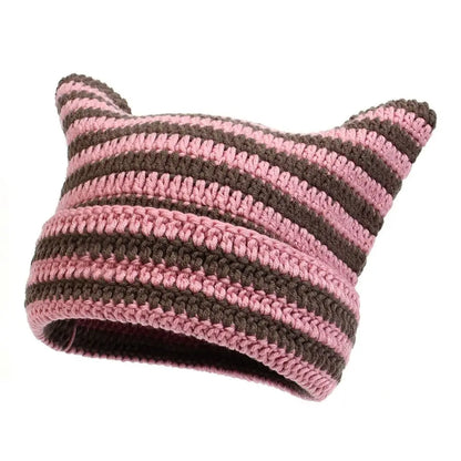 Casual Cute Cat Ears Japanese Beanie Hat