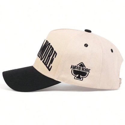 Unisex Amour Noire Spades Embroidery Baseball Caps Spring