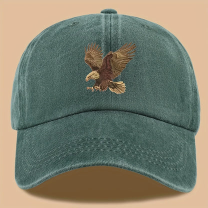 Eagle Print Baseball Cap, Adjustable For Both Men And Women