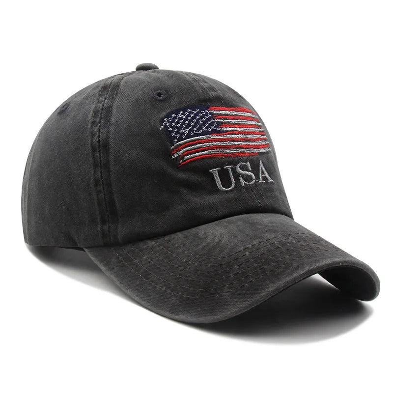 Fashionable American Flag Pattern Curved Brim Baseball Cap