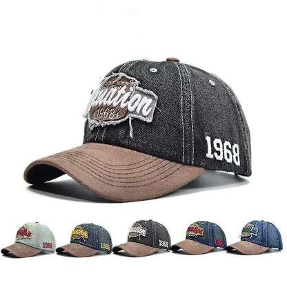 Retro Letter Embroidery Baseball Caps