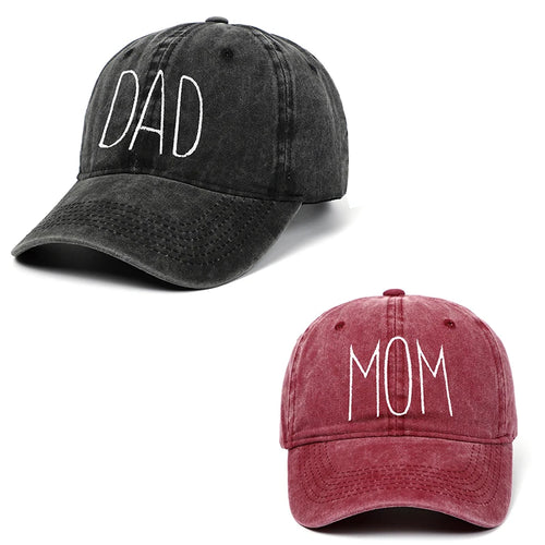Dad Mom Embroidery Baseball Caps Men Women