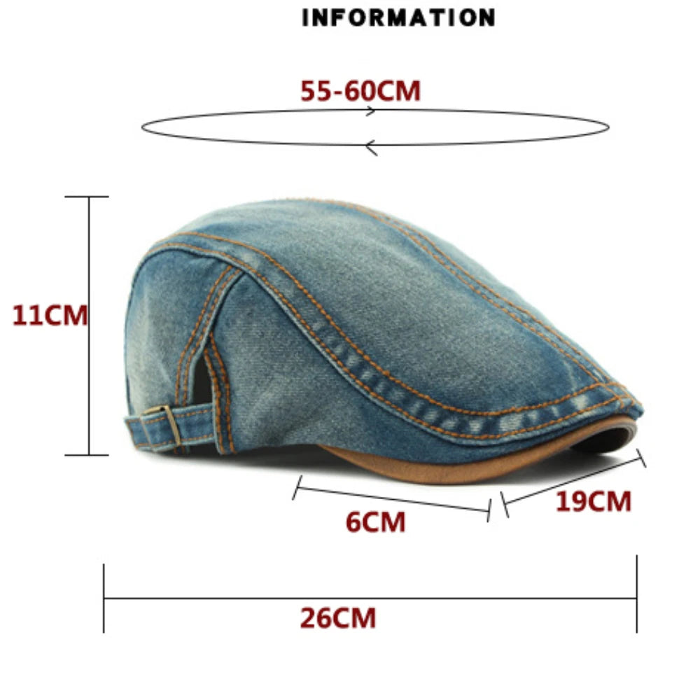 Spring Summer Autumn Denim Hat Caps