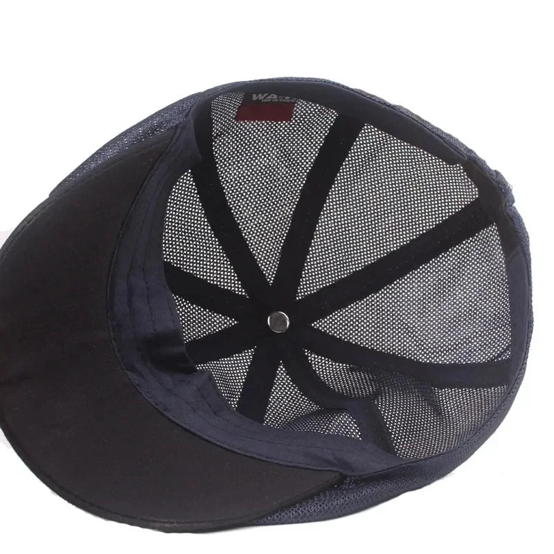 2025 Men And Women Mesh Breathable Octagonal Cap