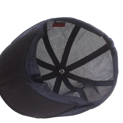 2025 Men And Women Mesh Breathable Octagonal Cap