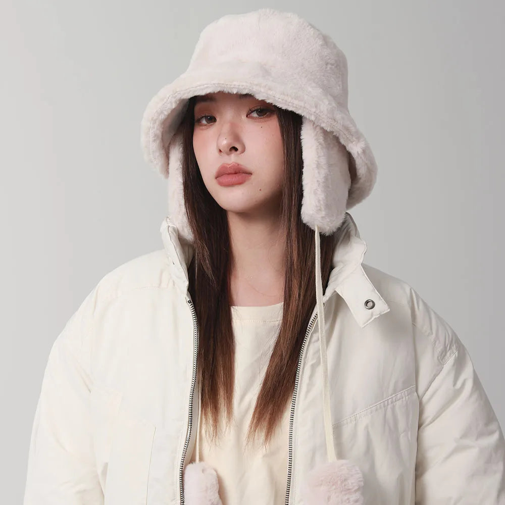 Bomber Winter Warm Bucket Hat Hats For Women Golf Cap