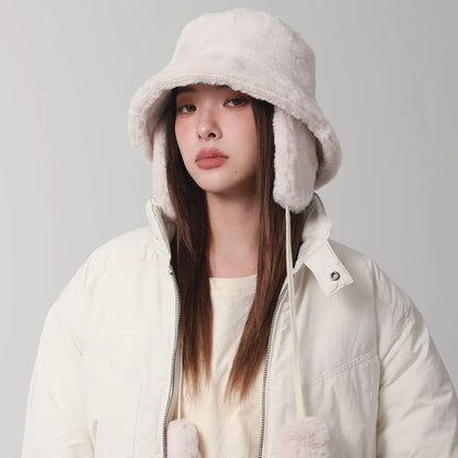 Bomber Winter Warm Bucket Hat Hats For Women Golf Cap