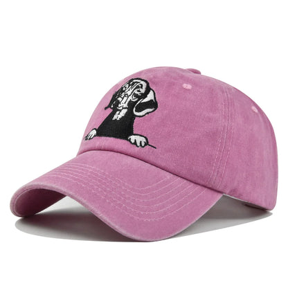 2026 Spring Summer Men Women Baseball Cap Dog Animals Embroidery Snapback Hats