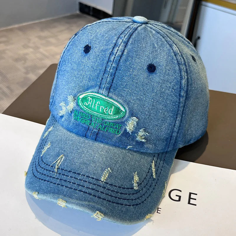 American Retro Washed Denim Baseball Cap