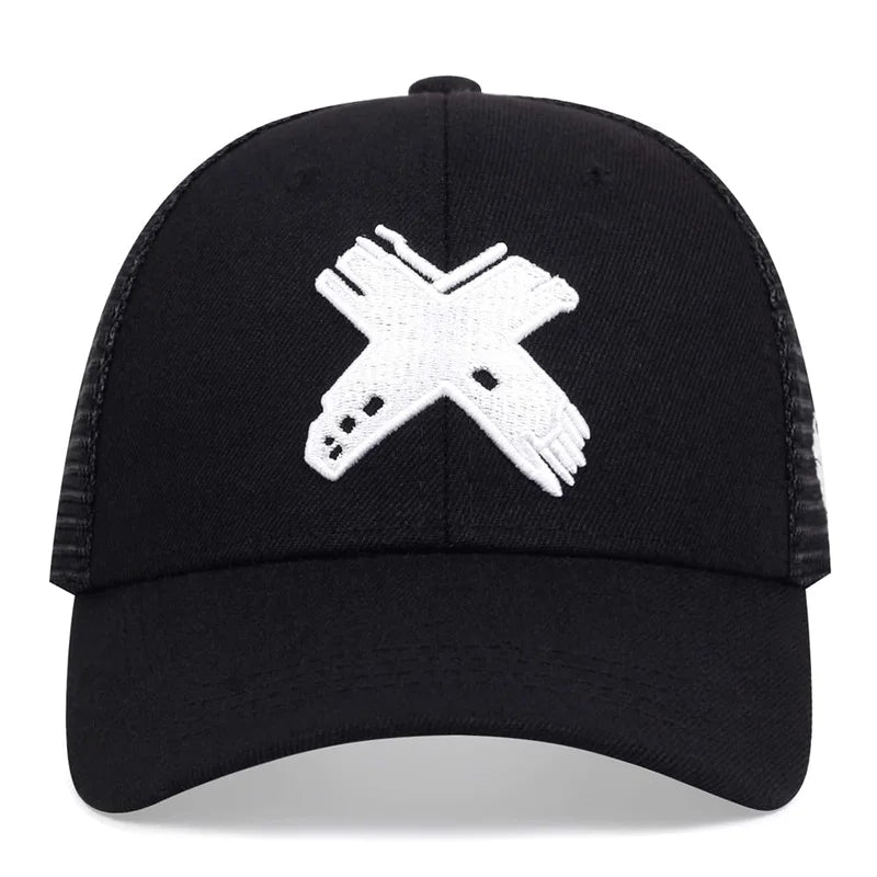 Summer Men Mesh Baseball Cap Outdoor Sport X Letter for Women