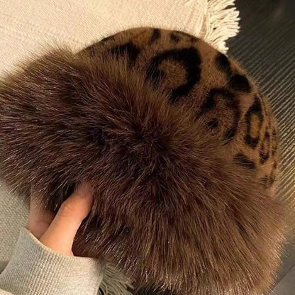 New Warm Fluffy Fur Bucket Hat Thicken Cold Panama Cap