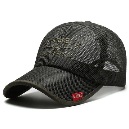 Summer Hats For Men And Women Mesh Baseball Caps Fashion Embroidered Visor Hat