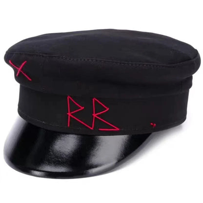 New Winter Women Hats Newsboy Caps Flat Letter Militray Caps