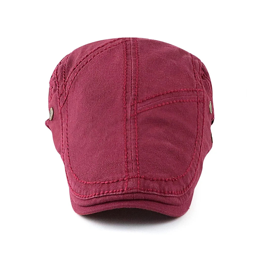 Top Level Men's Berets Hats Casual Cotton Newsboy Caps