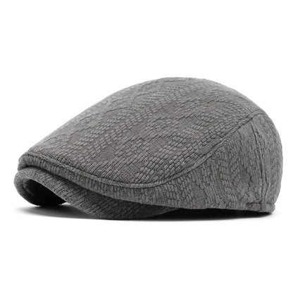 Men Autumn Winter Warm Beret Painter Hat Knitted Cap