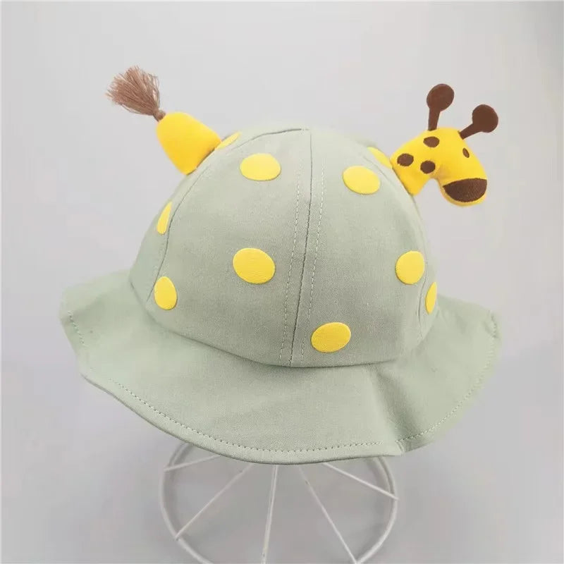 2026 Cute Cartoon Baby Bucket Hat Boys Girls Outdoor Sunshade Fisherman Cap