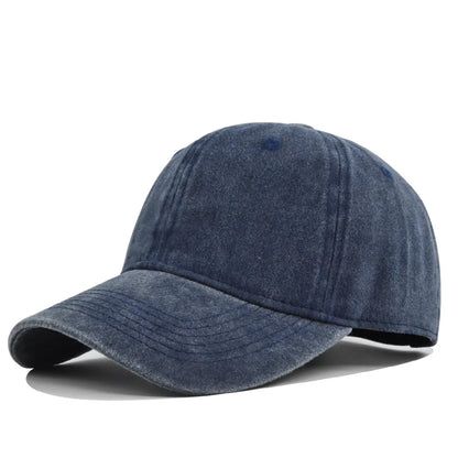 Retro Washed Cotton Baseball Cap Men Women