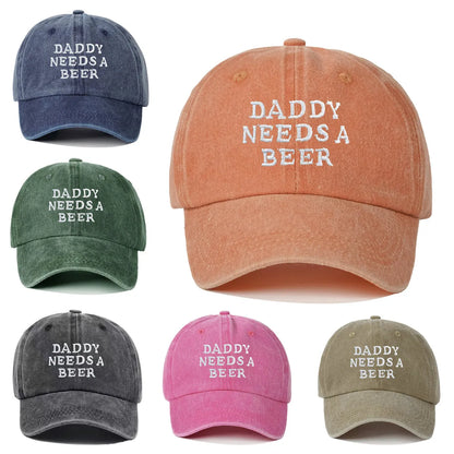 Daddy Needs A Beer Baseball Cap for Men Women