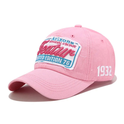 Letter Embroidery Baseball Caps For Men Women