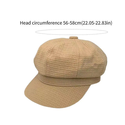 Vintage Octagonal Women Berets Winter