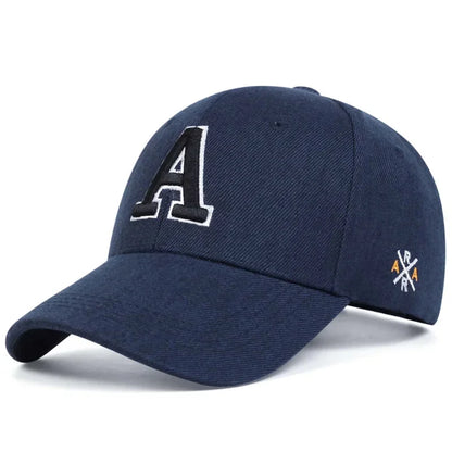 Unisex  A Letter Embroidery Baseball Cap Spring and Autumn