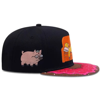 Hot Anime Simpsons Baseball Cap Fashion Creative Men Women Outdoor Sports Sunscreen Duck Tongue Cap