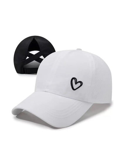 Criss Cross Ponytail Hat Quick Drying Baseball Cap