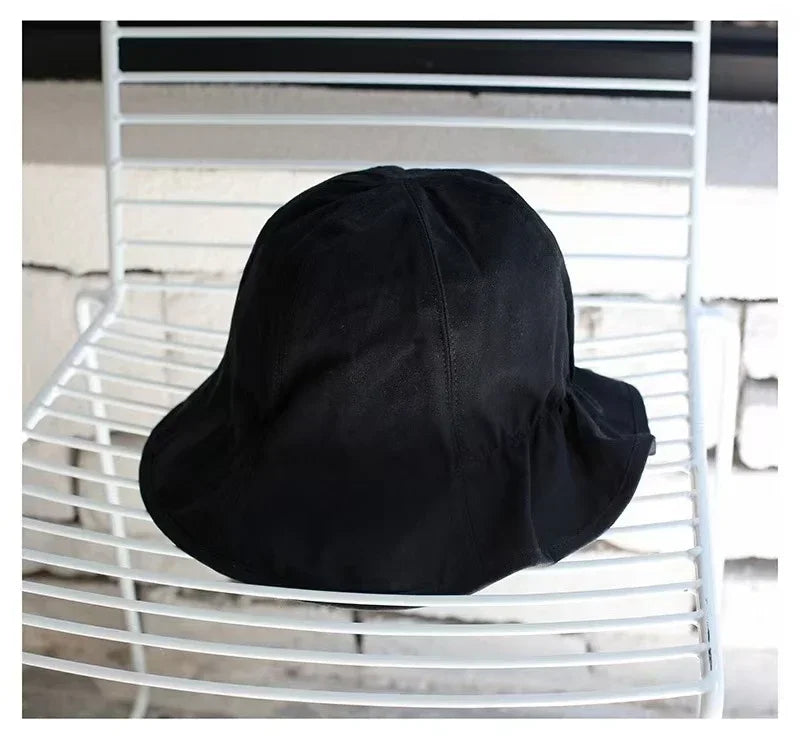 Wide Brim Sun Hats For Women Panama Foldable Wrinkle Bucket Hat