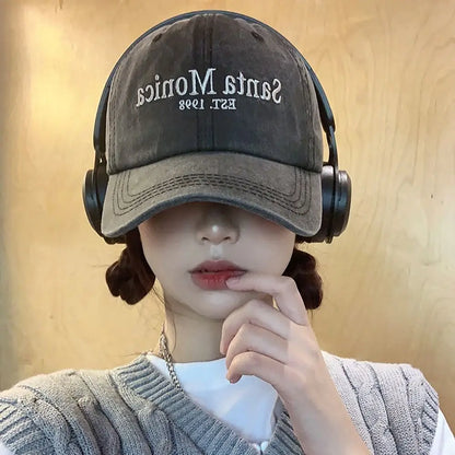 Casual Letter Embroidered Baseball Cap
