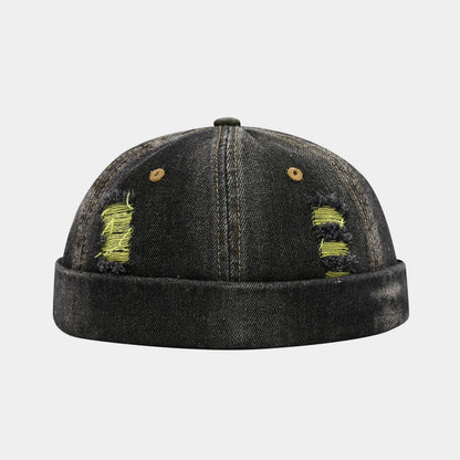 Broken Hole Landlord Hats Men's Street Hip-Hop Hats