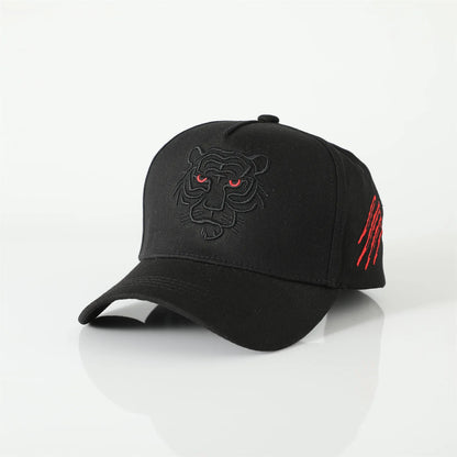 Unisex Cotton Tiger Embroidery Baseball Cap Men Women