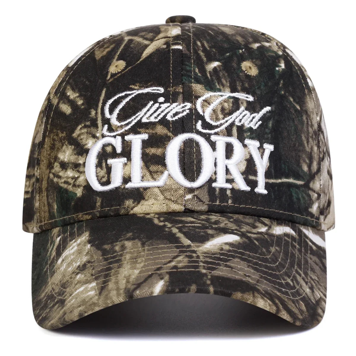 Unisex Give God Glory Letter Embroidery Baseball Caps Spring and Autumn