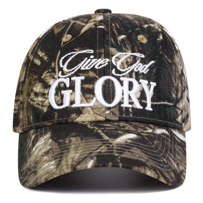 Unisex Give God Glory Letter Embroidery Baseball Caps Spring and Autumn