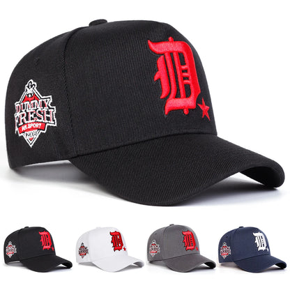 Unisex Gothic D Letter Embroidery Side Dummy Fresh Baseball Caps Casual Hats Spring