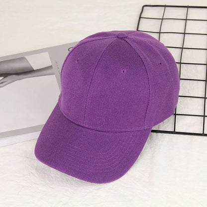 Fashion Retro Solid Color Men and Women Universal Baseball Cap