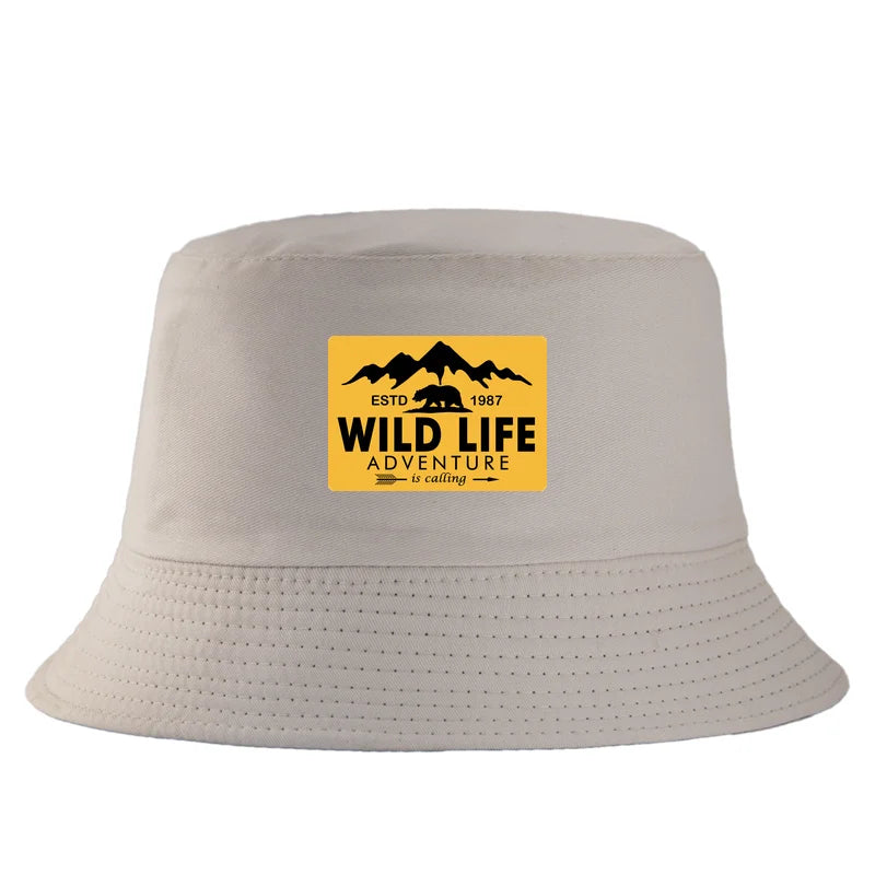 Wild Life Printed Reversible Bucket Hat Woman Man