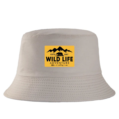 Wild Life Printed Reversible Bucket Hat Woman Man