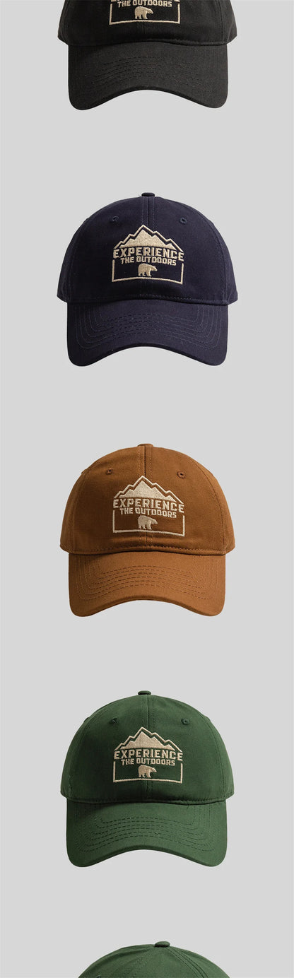 Unisex Polar Bear Letter Embroidery Snapback Baseball Cap Spring And Autumn