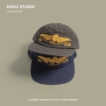 Flat-Brimmed Baseball Cap Men's Women