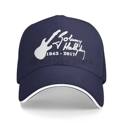 Johnny Hallyday Print Baseball Cap